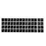 Notebook Keyboard Black Stickers Arabic