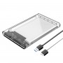 Hdd Enclosure SATA 2.5" Transparent 3.0