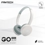 Fantech Headphones Wh02 Go Wireless Headphones, Dual Mode Connection Bt5.0 & 3.5Mm Jack Gaming (Beige)