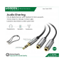Ugreen Cable Audio Sharing, 3.5Mm Male To 2 Female 3.5Mm 20Cm 10532