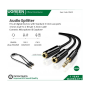Ugreen Cable Audio Splitter 3.5Mm Male To 2 Female 3.5Mm Braid, Connects Audio , Mic At The Same Time 30620