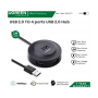 UGREEN USB 2.0 HUB 4 PORTS, 1M CABLE (DATA TRANSFER UP TO 480MBPS) 20277 black