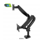 Kaloc Stand Ds90-2 Dual Desk Monitor Arm, Adjustable Gas Spring & Support Max 32 Inch