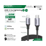 Ugreen Mfi, Apple Certified Cable Usb-C To Lightning Nylon Braided & Aluminum Body 60759