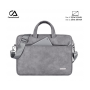 Canvas Artisan Bag Laptop Business L11-C22 Gray, High Quality Leather