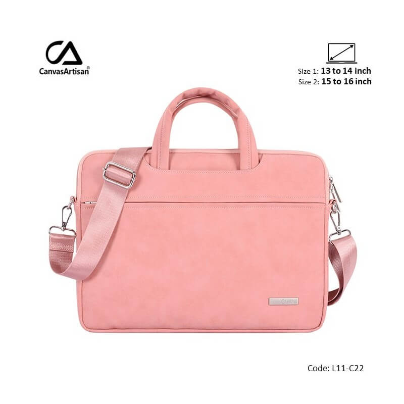 Canvas Artisan Bag Laptop Business L11 C22 Pink H