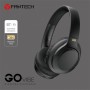 FANTECH WH05 GO VIBE WIRELESS HEADPHONES, DUAL MODE CONNECTION BT5.3 & 3.5MM JACK GAMING HEADSET (BLACK)